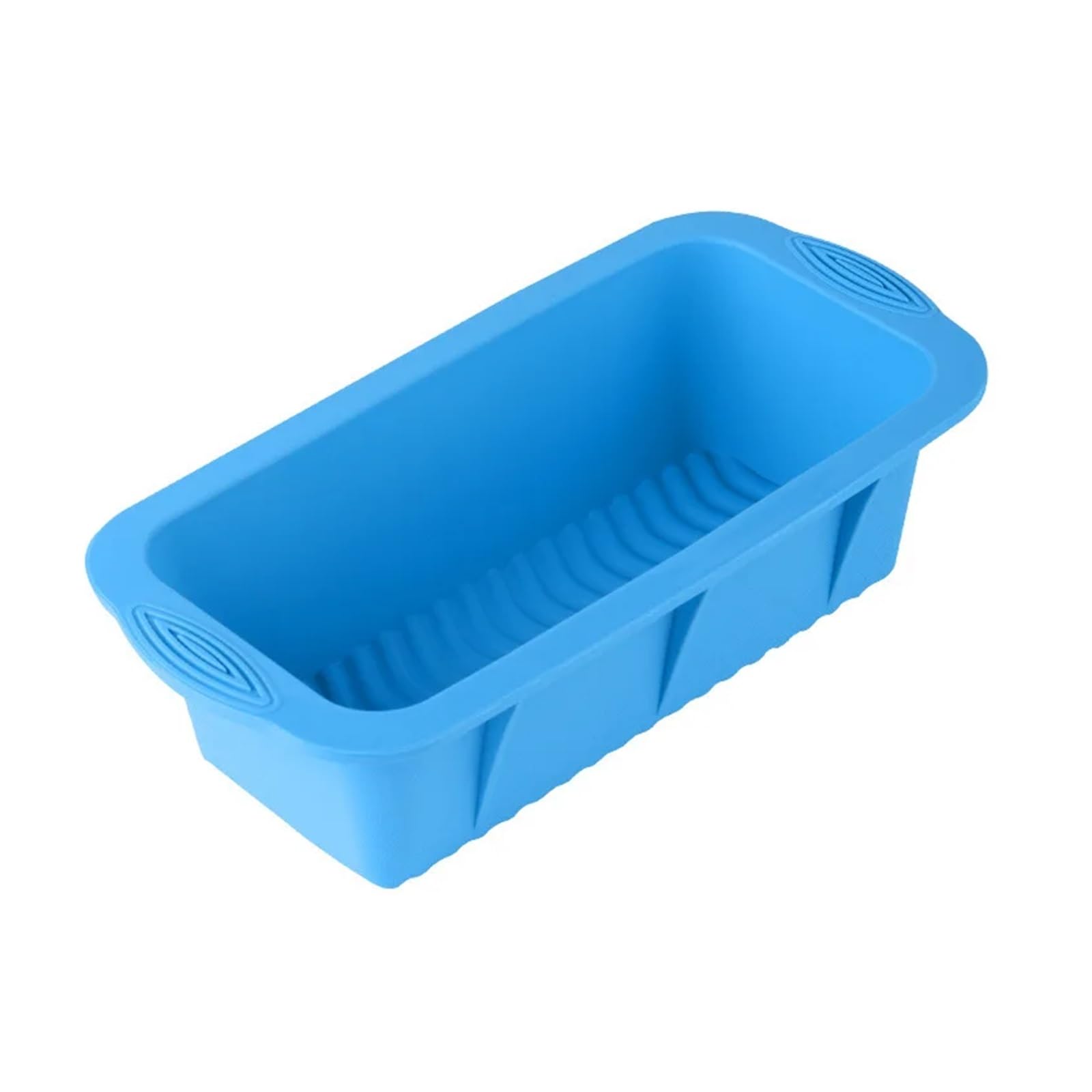 Bandeja extra grande del cubo silicón de la tina molde bloque hielo reutilizable for inmersión fría(Blue)