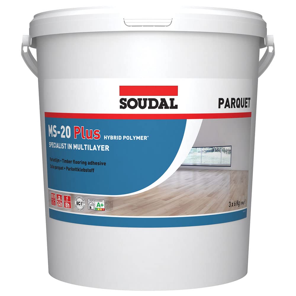 Buy Soudal MS20 Plus Hybrid Polymer Based Parquet Adhesive, Solvent