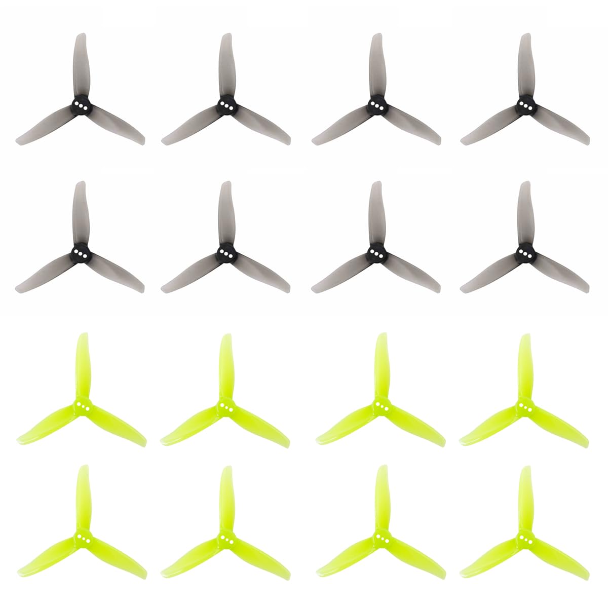 Photo 1 of 16pcs GEMFAN 3016 3-Blade 3inch Propeller Props 1.5mm Hole for 1108-1308 Brushless Motors, FPV Racing Drone, Toothpick Quadcopters