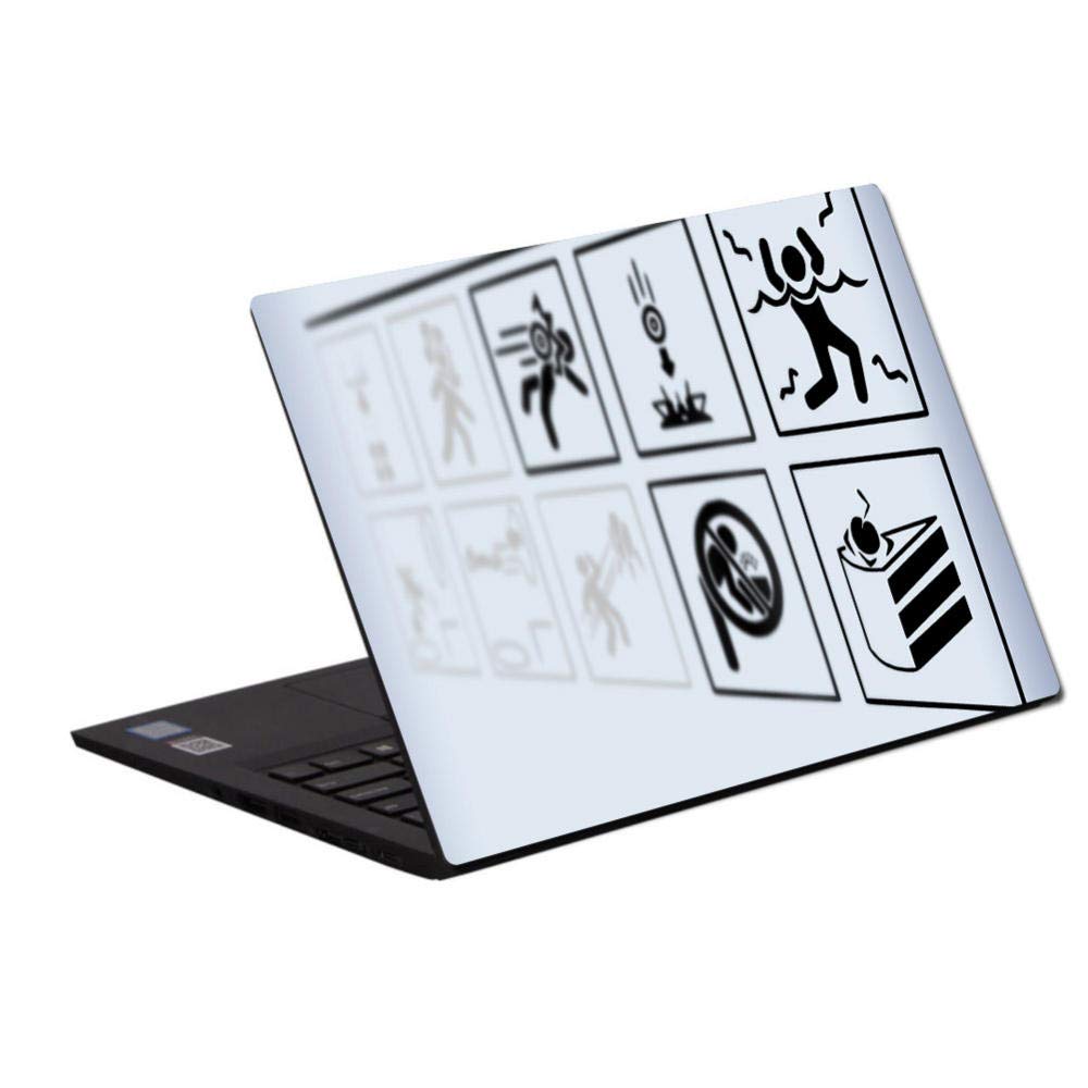 Laptop Skins Decals Sci Fi Technology 15.6 Inch Laptop Skin Vinyl Decal with Colorful Patterns And Leather Effect Laminate Funny Easy To Apply B 15.6 Inch