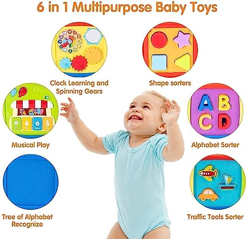 Image of Busy Cube for Kids Montessori Toy Sensory Busy Board Travel Toy for Toddlers (Fancy Cube)