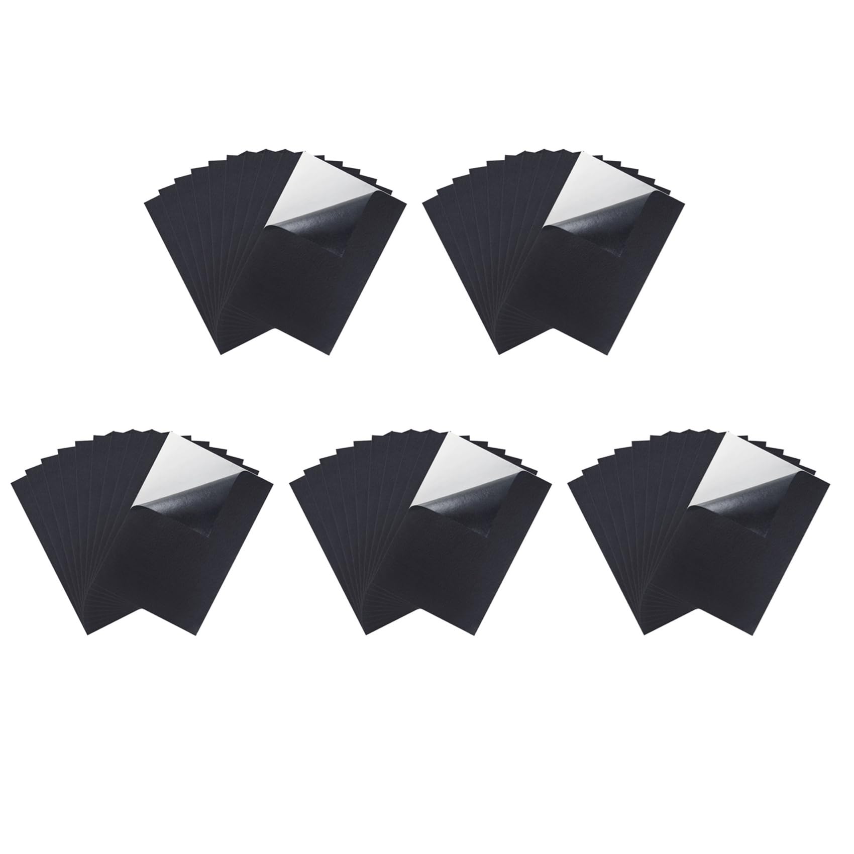 Hndhbfgrt Black Adhesive Back Felt Sheets Fabric Sticky Back Sheets Self-Adhesive and Water, 50 PCS