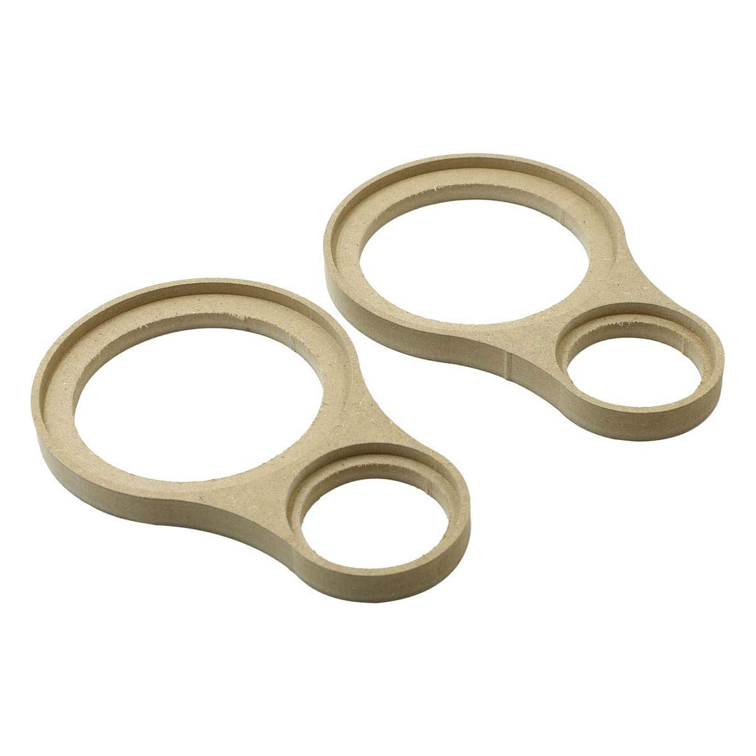 Unifizz 2pcs Car Speaker Spacer Stereo Mount Adapter Ring Bracket Wooden 4inch 2.1inch ID-image-28