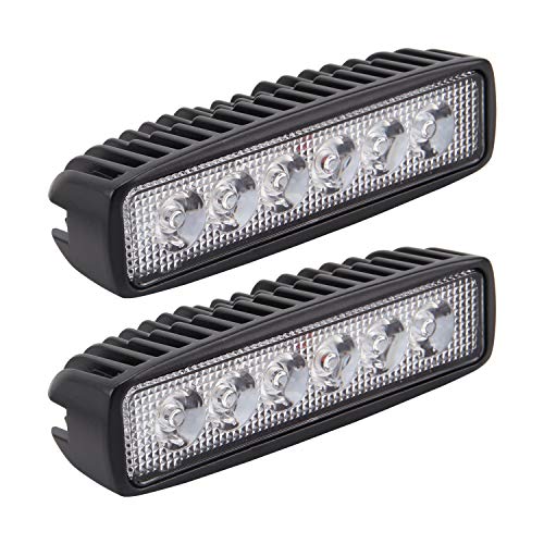 LED Light Bar, Northpole Light 2x 18W Spot Work Light Strips, Off-road Light Bar, Driving Fog Light IP67 Waterproof for Off-road, Truck, Car, ATV, SUV