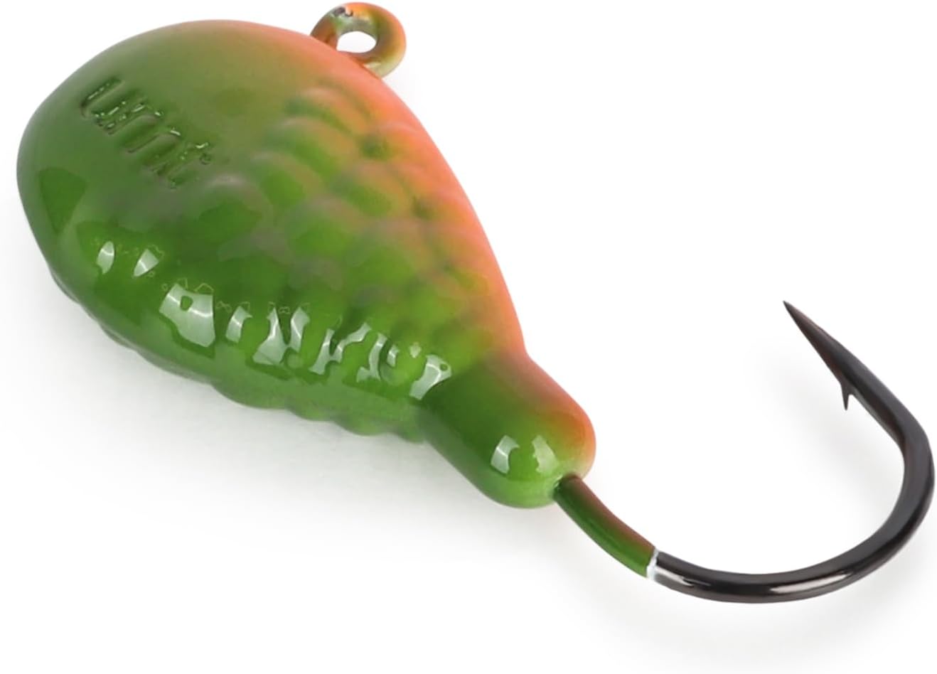 UMT フラットヘッド 1.5オンス ロックアウェイレッカーブラックフィッシュジグ オレンジ/グリーン - ブラックフィッシュ、ポー