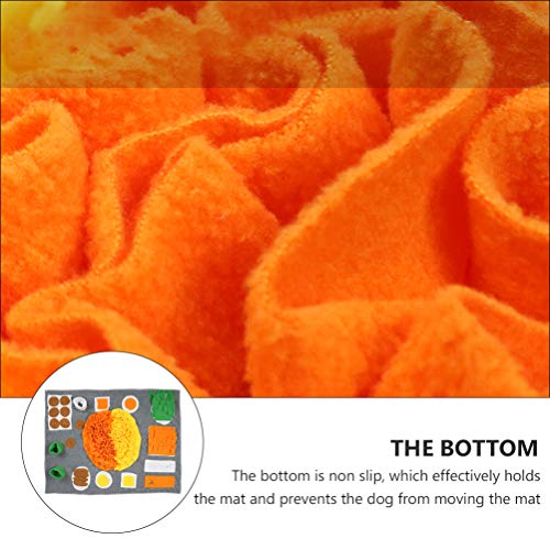 Balacoo Pet Snuffle Mat divertido de flanela para alimentação lenta Quebra-cabeças Alimentador Nariz