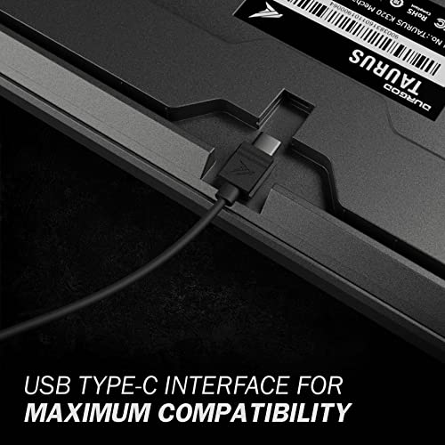 Durgod Taurus K320 Tkl Mechanical Gaming Keyboard - 87 Keys - Double Shot Pbt Cherry Blue / Space Grey #TOP4