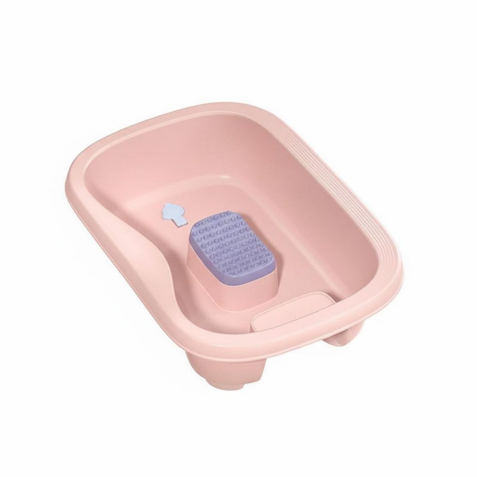 Lavatesta Portatile da Letto Ergonomico Vasca per Lavaggio Capelli da Sdraiati Senza Piegarsi Bacinella Lavatesta per Allettati, Disabili, Rosa, Con Tubo Di Scarico
