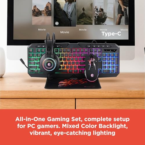Juego de PC todo en uno Radioshack 2607158 con accesorios incluidos 2
