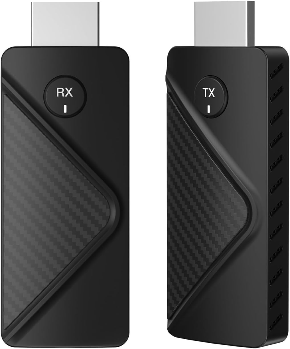 eppfun HDMI Inalámbrico, Transmisor y Receptor HDMI para Transmitir Vídeo y Audio en PC/Portátil a Monitor TV Proyector