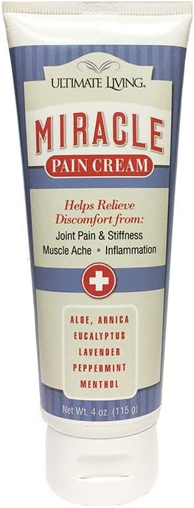 Miracle Pain Cream: [4 oz.] Natural Anti-Inflammatory Cream for Fast and Safe Relief from Arthritis, Tendonitis, Back Pain, Chronic Aches, Joint Pain, and Sore Muscles.