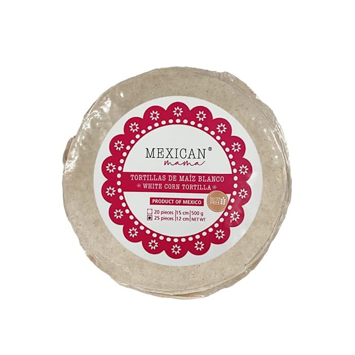 Buy White Corn Tortilla 12cm Taco Size Tortillas 1kg (2 x 500g