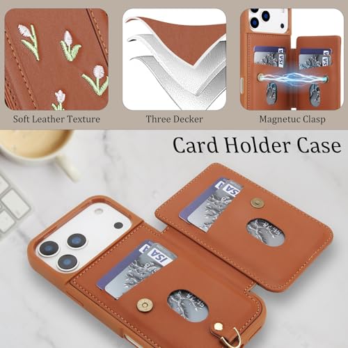 Étui compatible iPhone 13 violet avec support cuir coque silicone et portefeuille