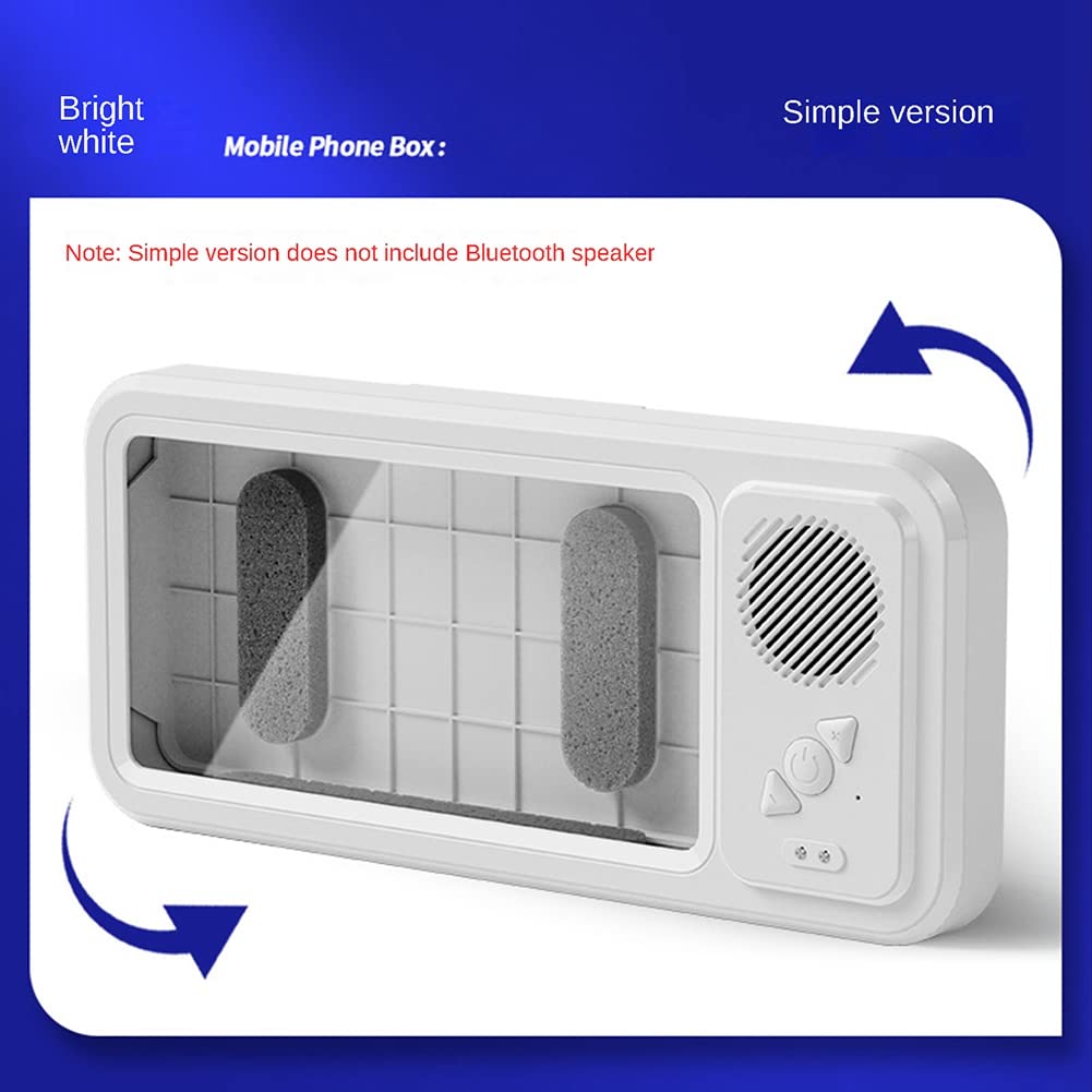 Lisher Touchscreen, Anti-Beschlag, wasserdicht, an der Wand befestigt, mit Bluetooth-Lautsprecher, Wandhalterung, für Dusche, Badezimmer