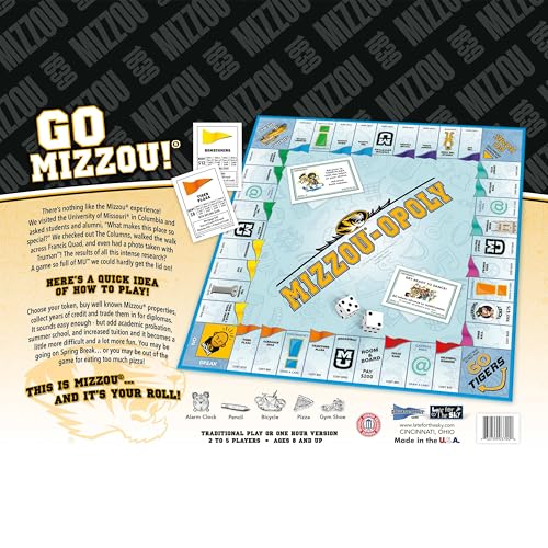 Late for The Sky Mizzou-Opoly Juego de Mesa Campus Missouri miniatura 5