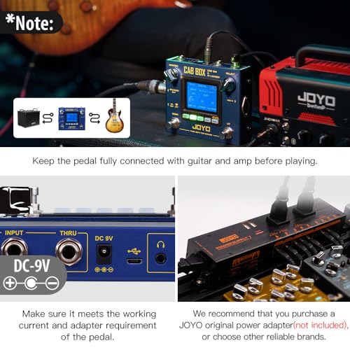 Image of JOYO IR Loader & Cab Simulator Guitar Pedal, 20 Cabs /11 Mics /4 Power Amp Models, 128 Presets & MIDI Control, XLR /DI Output, Bypass (Cab-Box R-08)