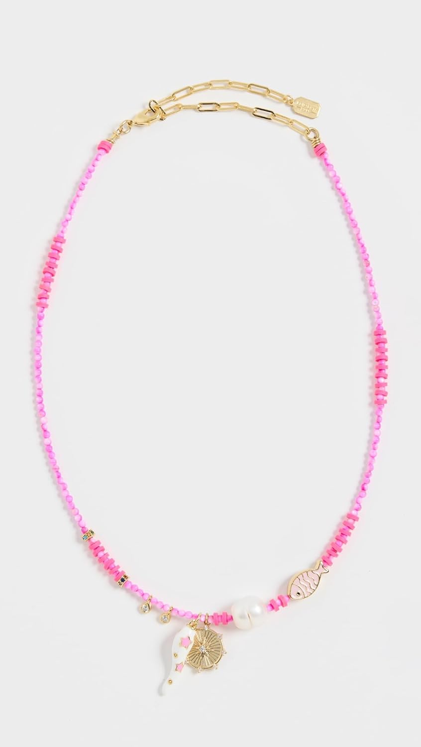 Elizabeth Cole Women's Moana Necklace, Pink, One Size - Image 2