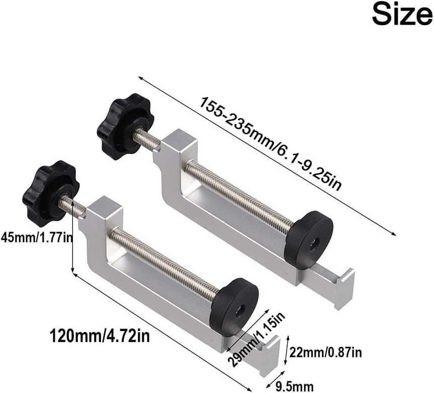 Kit de extensión de rieles para evitar desvíos al cortar paneles de madera largos 5