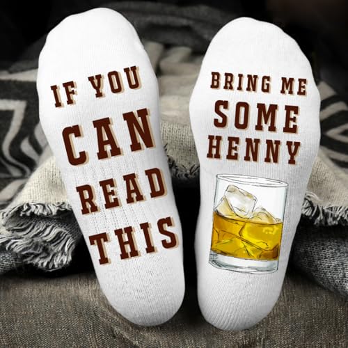 Hennessy Socks For Men and Women Whiskey Cocktail Drink, Whisky Socks Men Funny Gifts Mens, Novelty Whiskey Gifts for Drink Lovers, Stocking Stuffers3