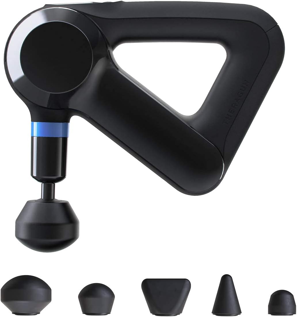 Elite - Handheld Electric Massage Gun - Bluetooth Enabled Percussion Therapy Device for Athletes - Powerful Deep Tissue Muscle Massager with QuietForce Technology - 4th Generation - Black
