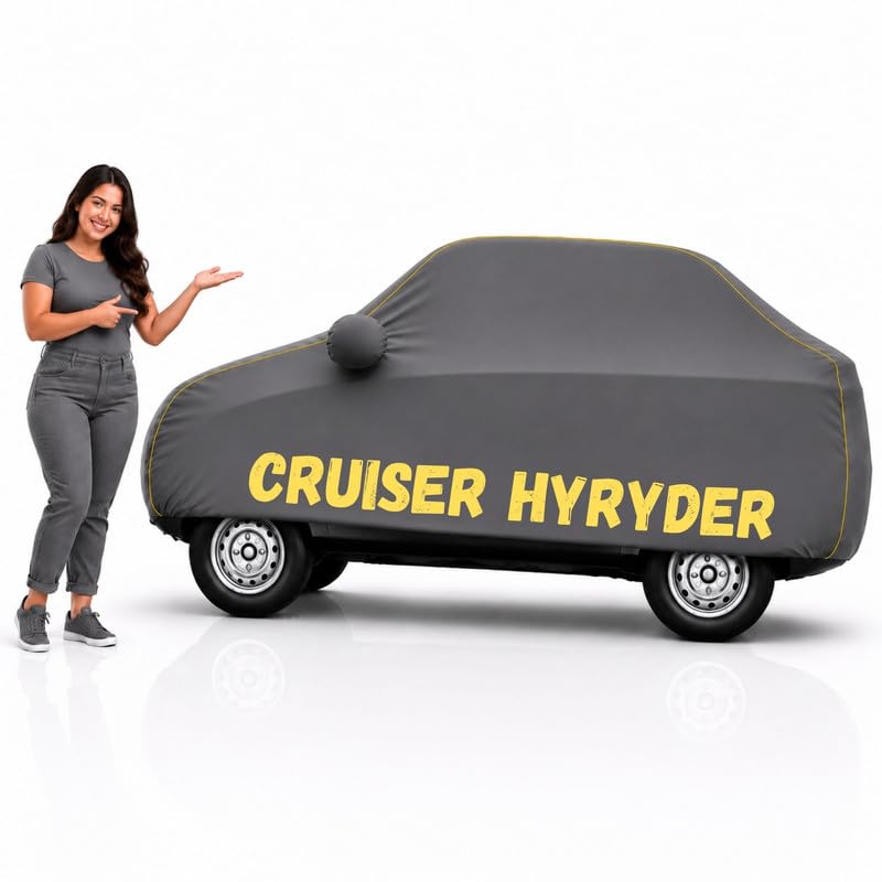 Image of My neew car Cover (Grey, Urban Cruiser Hyryder)