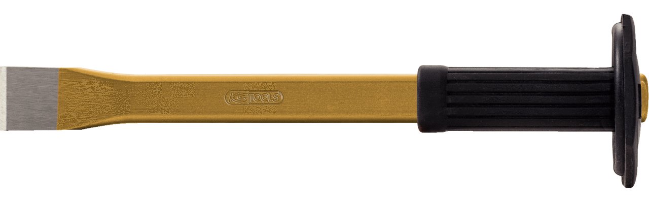 KS Tools 162.0206 - Cincel de albañil con protector de manos (tamaño: 33 x 500 mm)