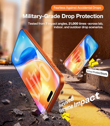Image of UltraGlass TOP 9H+ OptiArmor for iPhone 17 Pro Screen Protector [NO.1 Anti-Reflection & Military Grade Shatterproof] Anti Glare Screen Protector 17 Pro Tempered Glass Longest Durable AR, 2Pack