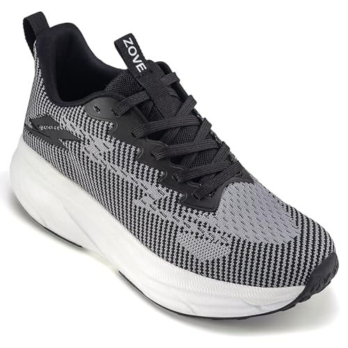 Image of ZOVE Womens Walking Shoes Cushioning Non-Slip Breathable Running Sneakers Tennis Comfortable Athletic Gym Workout Casual Shoes Lightweight Sports Cross Training Fashion Sneakers