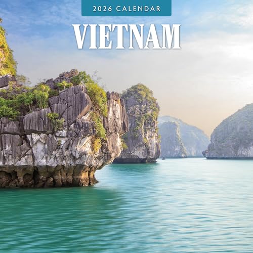 Vietnam - 2026 Square Wall Calendar - by Red Robin Publishing