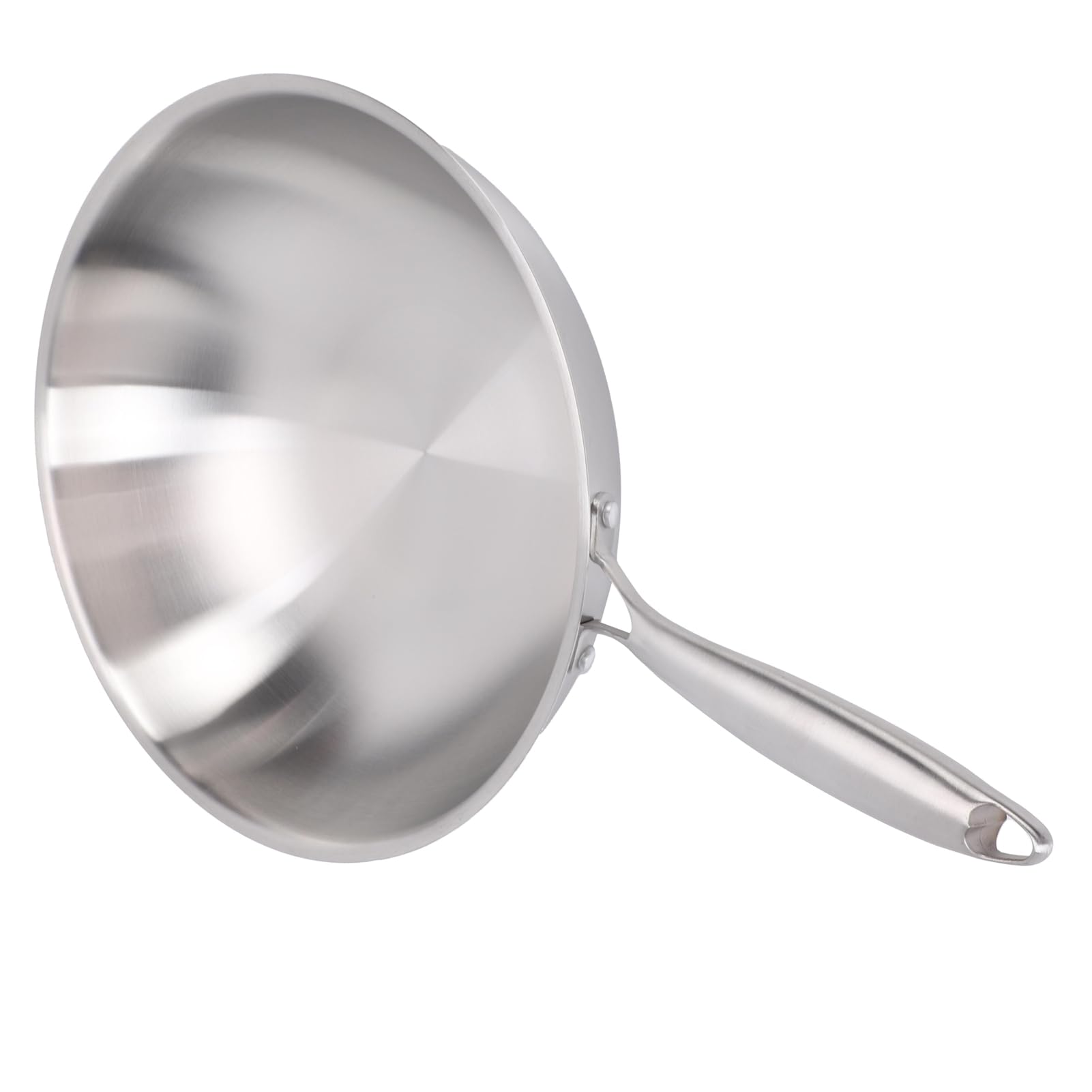 Wok Antiaderente in Acciaio Inossidabile Distribuzione (34 cm)