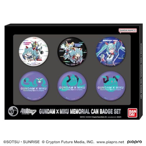 Bandai Shokugan - Gundam - Gundam x Miku Memorial Can Badge Set, Collectible Button by Bandai Shokugan - Image 2
