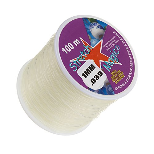 1 mm Stretch Magic Bead & joyas Cord transparente Bobina de 100 m