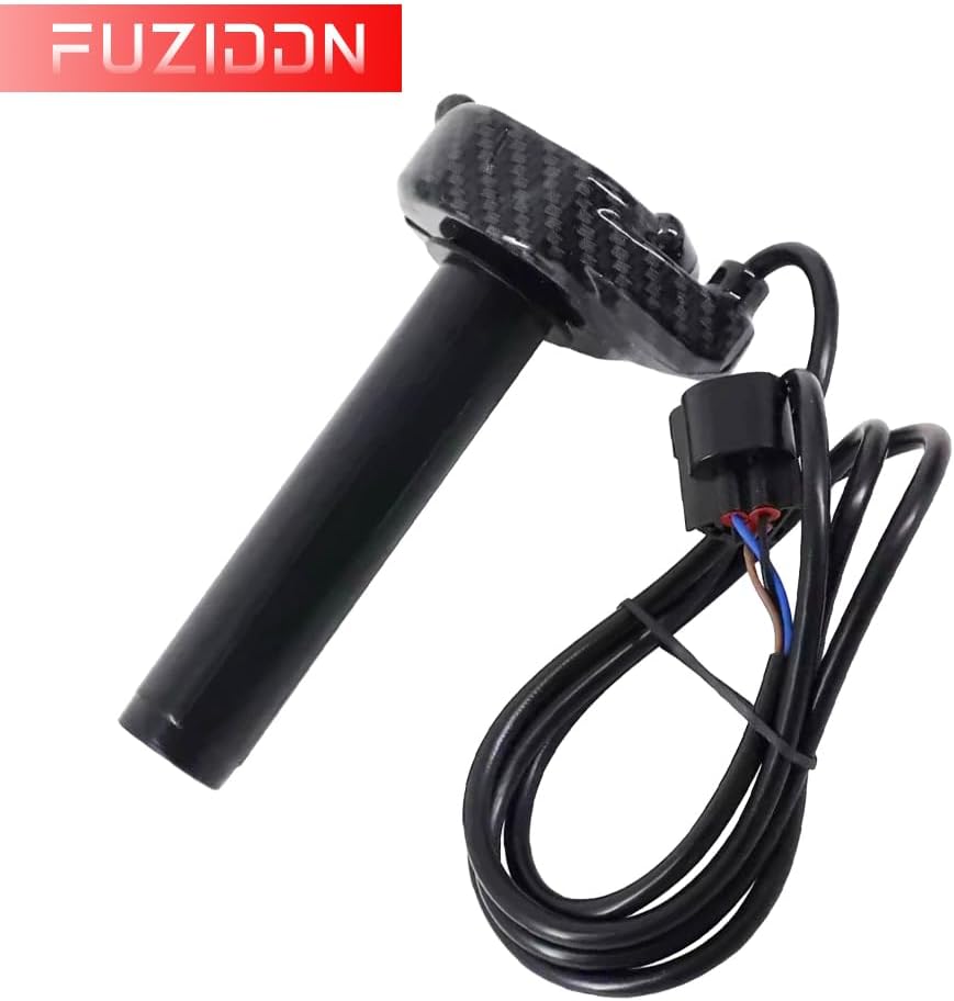 Carbon Fiber Throttle Grip Kit - Quick Twist Throttle Handle with Cable for Sur-Ron/Surron Light Bee/X/X160/X260 Electric Dirt Bike - Ergonomic Anti-Slip Design