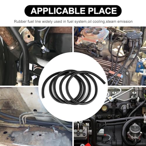 Image of Fuel Line Hose 3 /8 Inch ID (10mm) 10FT NBR Neoprene Rubber Push Lock Hose High Pressure 300PSI For Automotive Fuel Systems Engines