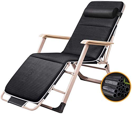 Yuany - Silla reclinable para exterior, sillón balancín de jardín para exterior, silla relax con cojín, sillón individual acolchado