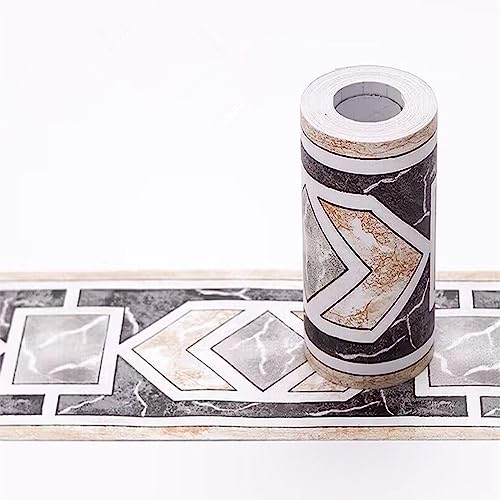 DHHOUSE 10 Meters Self Adhesive Wallpaper Border，Peel and Stick Wall Border for Ceiling Bathroom Living Room (Style 1)