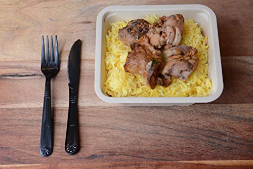 Heavy Weight Plastic Knives Black 2000pcs - Disposable Cutlery Knives, Recyclable, Knife - Great for Parties, Office, BBQ, Restaurants and Togo