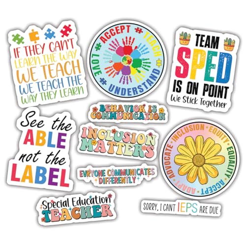 10pcs Inspiring Teacher Sticker Set for Educators