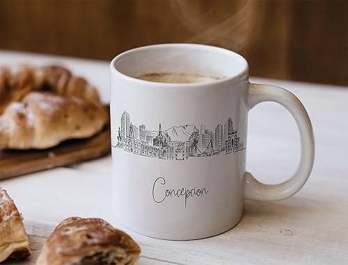 Miniatura 9 de Regalos y recuerdos de Santiago Chile, tazas de café, regalos de graduación de Santiago para él, vasos únicos, taza de cerámica negra de 11 onzas,