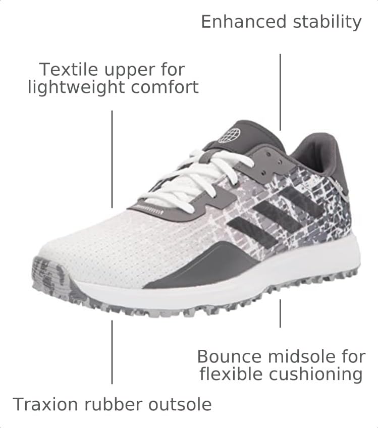 Image of adidas Men's S2G '24 Spikeless Textile Golf Shoes