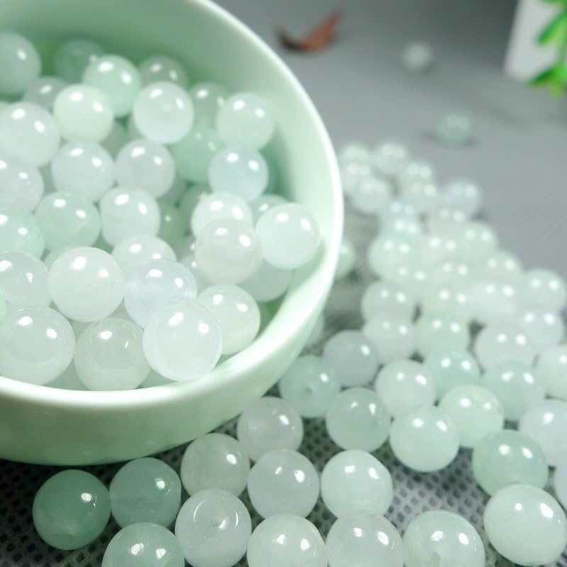 Amazon.co.jp: アイス翡翠 ジェイド 12mm 天然石 パワーストーン