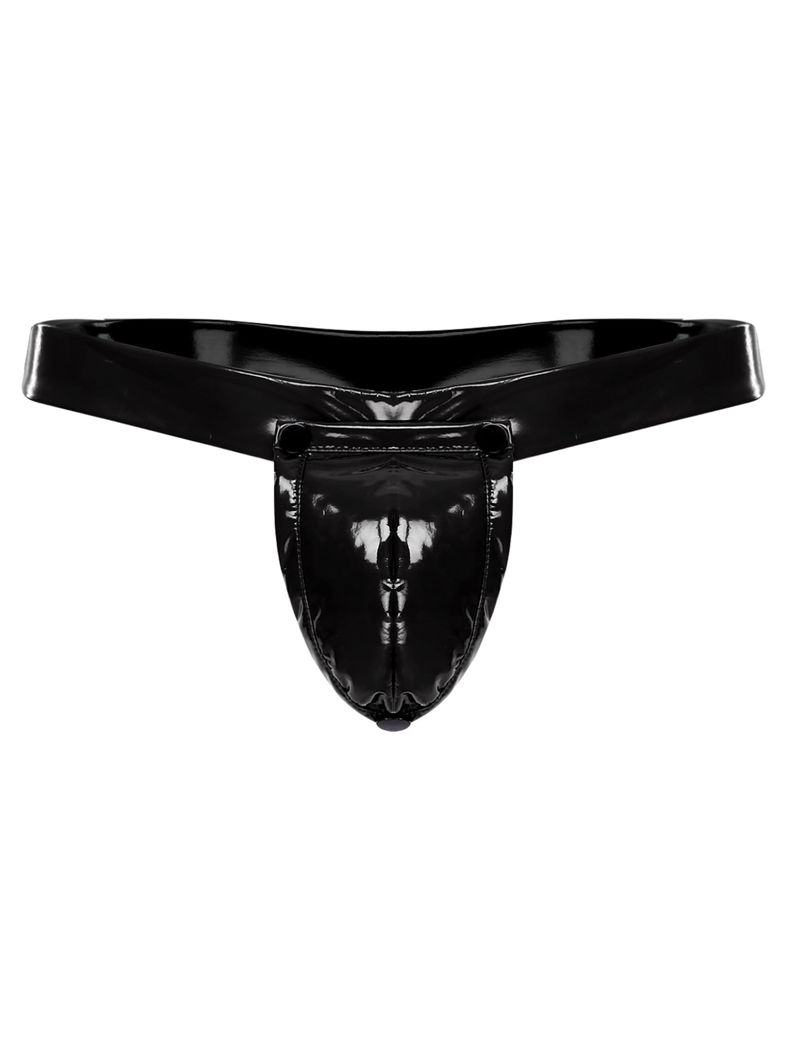 Herren Lackleder G-String Wetlook Slip T-Back Tanga Mit O-Ring Briefs Unterhose Jockstrap Mit Buckle Panty Unterwäsche