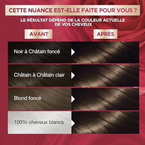 Garnier Color Sensation Coloration, Châtain 4.0, Coloration Crème Permanente, Tous Types de Cheveux, Couleur jusqu'à 10 Semaines & Couvre les Cheveux Blancs 100%
