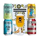 Brewdog UK Craft Beer 4 Can Gift Set with Glass