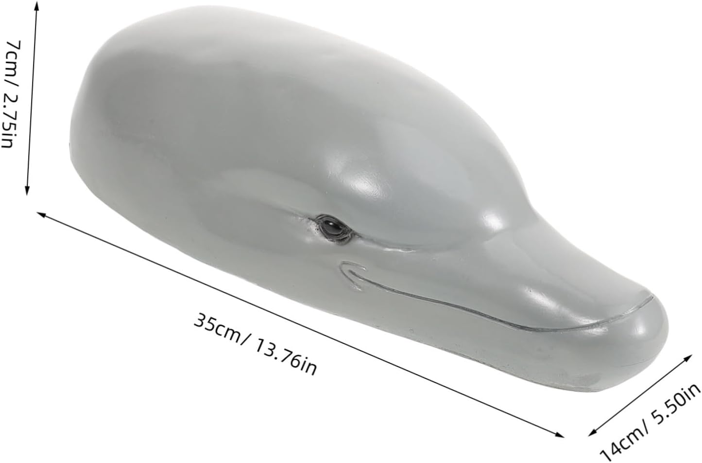 Decorative Dolphin Ornament for Desktop Garden Decor Realistic Sculpture for Courtyard and Accessories Eye-catching Animal Statue for Home and Garden