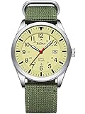 ⌚【Doppeles Nylon-Armbanduhr】 Der Simulationszeitcode-Tisch mit der Quarzbewegung bietet ein minimalistisches Erscheinungsbild, das leicht lesbar ist. Der Fall besteht aus hochwertigem Edelstahl. Kalender mit Datumsfunktion. Nylongürtel weich atmungsaktiv und bequem