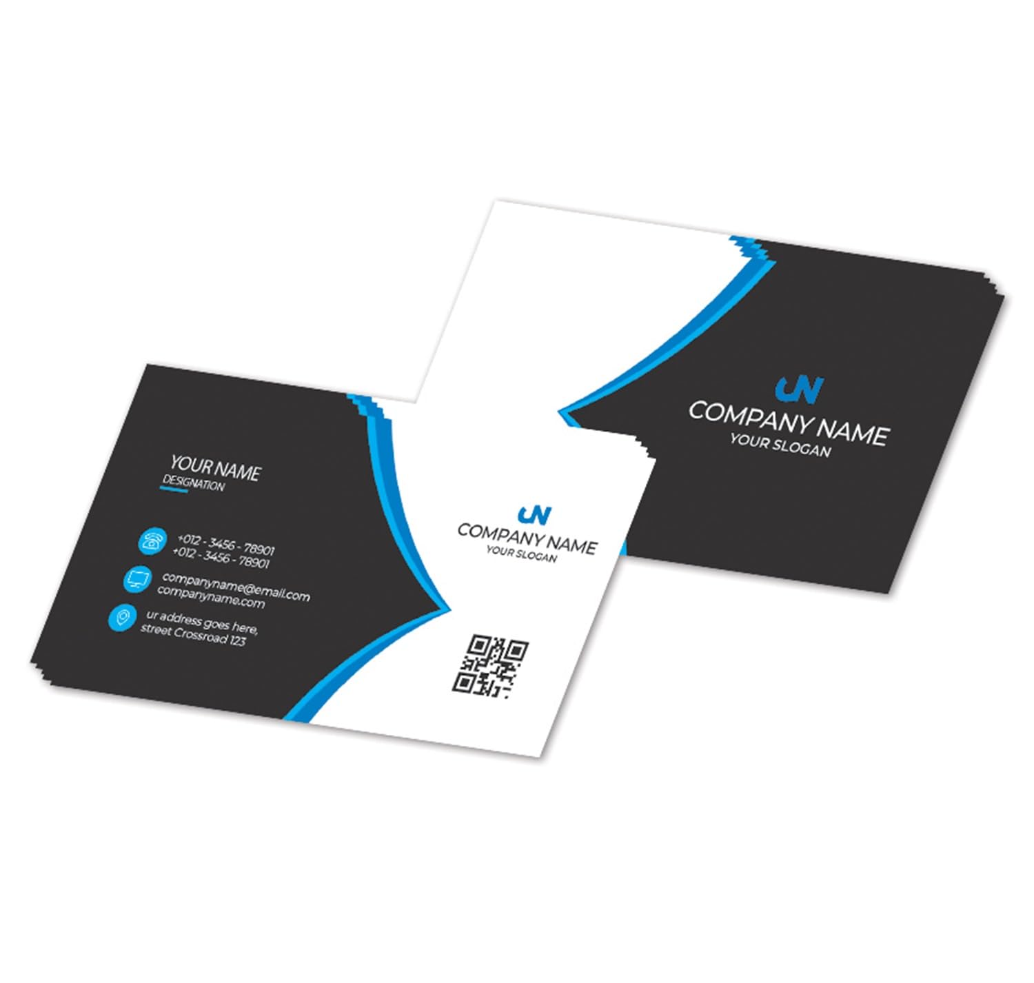 Personalised Double-Sided Business Cards, Custom Design, 350gsm Gloss or Matt Card Stock, Laminated Finish Option