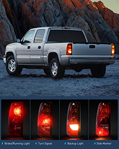 Image of Nilight Taillight Assembly Compatible with 2003-2006 Chevy Silverado