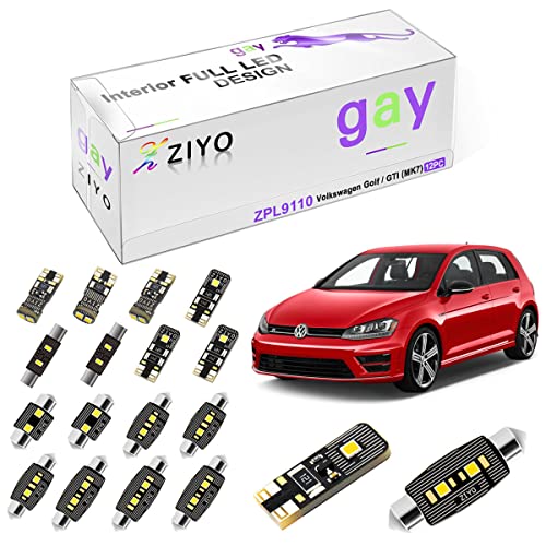 Kit de luces interiores LED Deluxe ZIYO para Volkswagen Golf/GTI MK7 miniatura 1