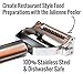 UberChef Erg Premium Ultra Sharp Julienne Vegetable Stainless Steel Ergonomic, Potato Apple Peeler-Cleaning Brush In, Silver